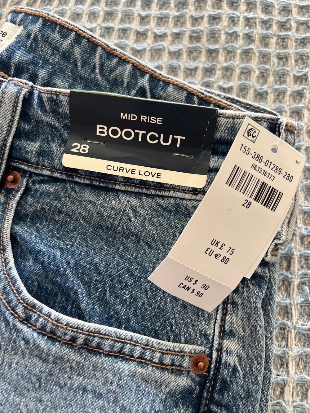Abercrombie & Fitch Light Blue Bootcut Jeans - Mid Rise